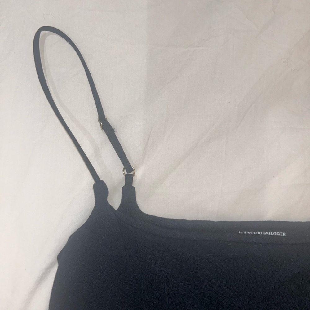 black anthropologie fitted mini dress